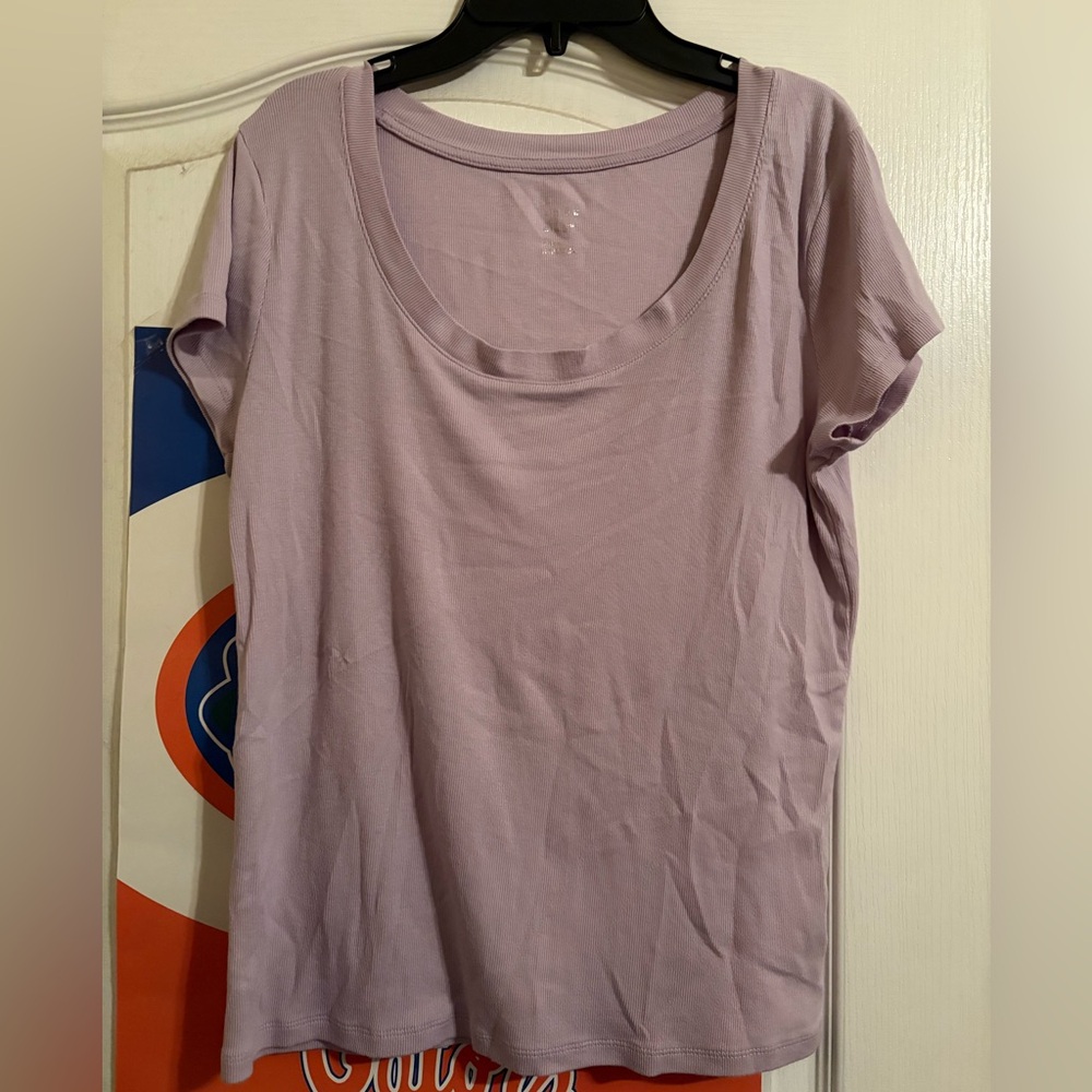 a new day Lilac Short Sleeve Top